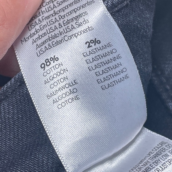 MOTHER- The Tomcat in Lies Lies Lies Size 27 Faded Black Crop Ankle Jeans - Picture 9 of 9